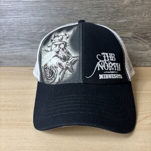 The North Hat Cap Snap Back Mesh Trucker Viking Graphic Mens Minnesota Football